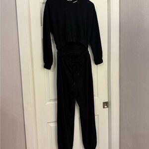 NWT Sundays by We are Sundays black open midriff jumpsuit XS